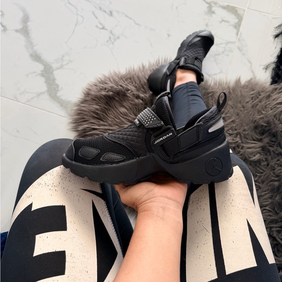 Jordan Shoes - Jordan Black Athletic Slip-On Sneakers
